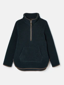 Aldeburgh Navy Quarter Zip Fleece