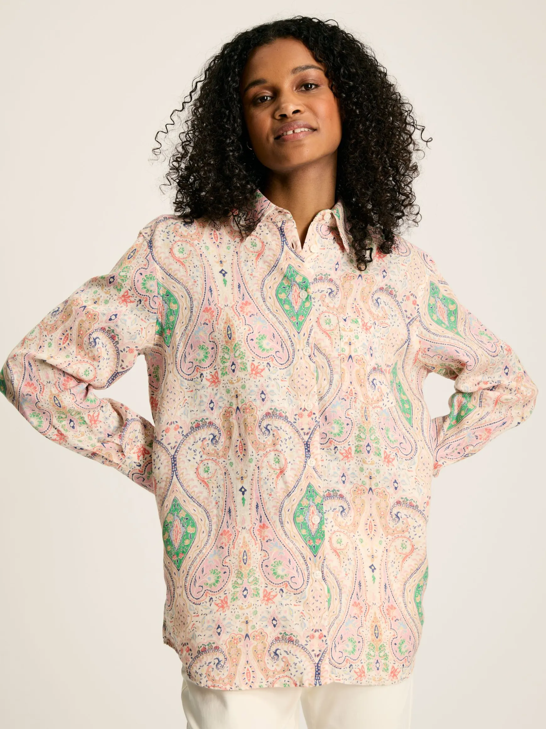 Amilla Multi 100% Linen Shirt