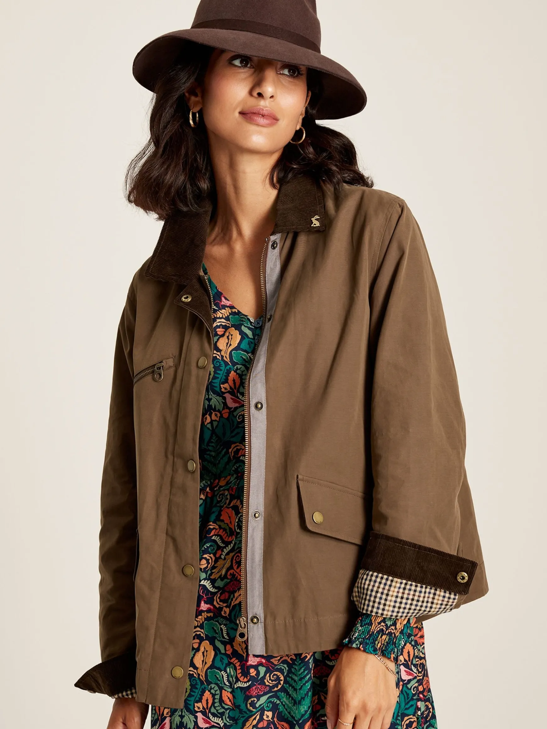 Belfield Brown Shower Resistant Dry Wax Jacket