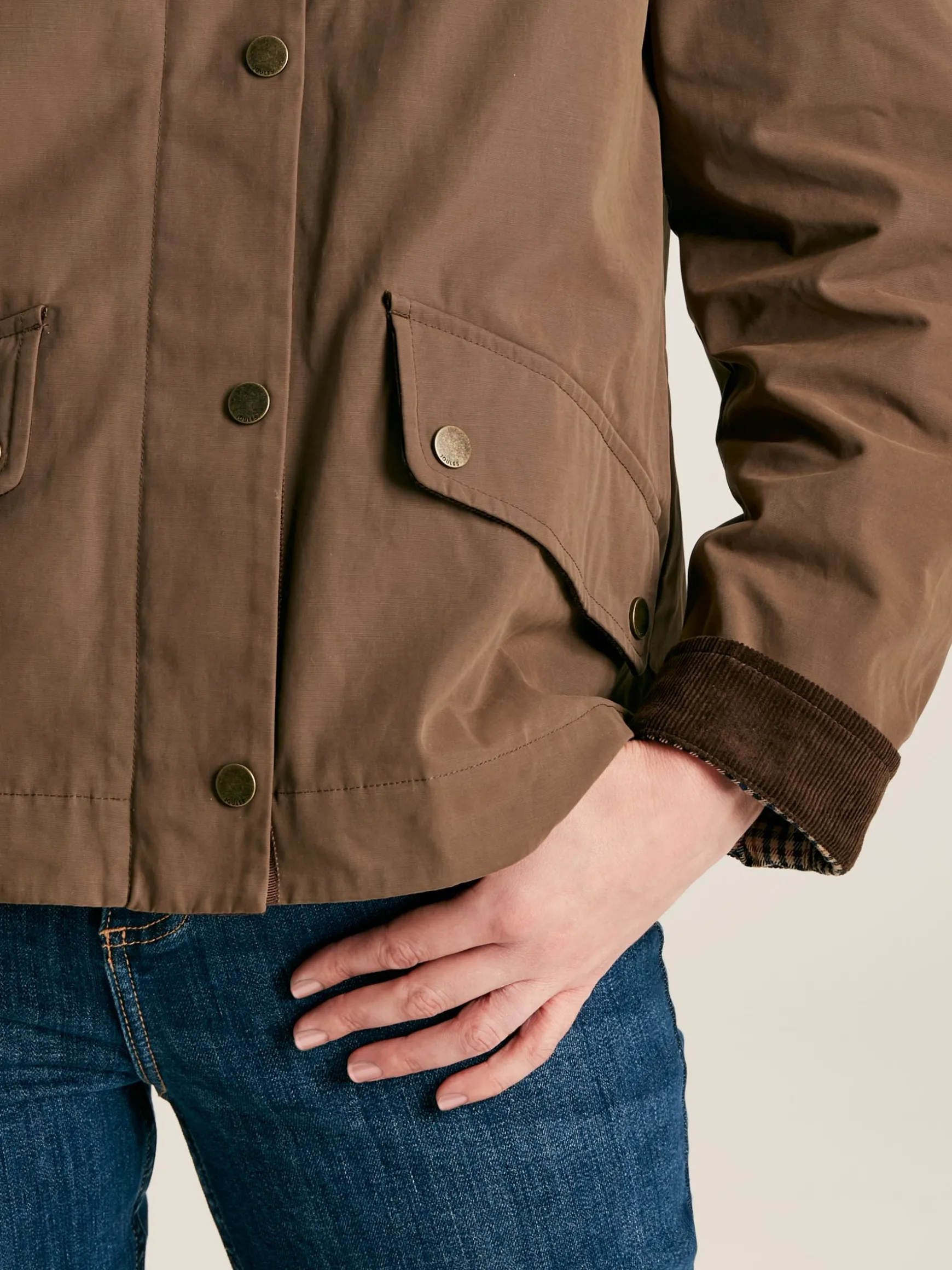 Belfield Brown Shower Resistant Dry Wax Jacket