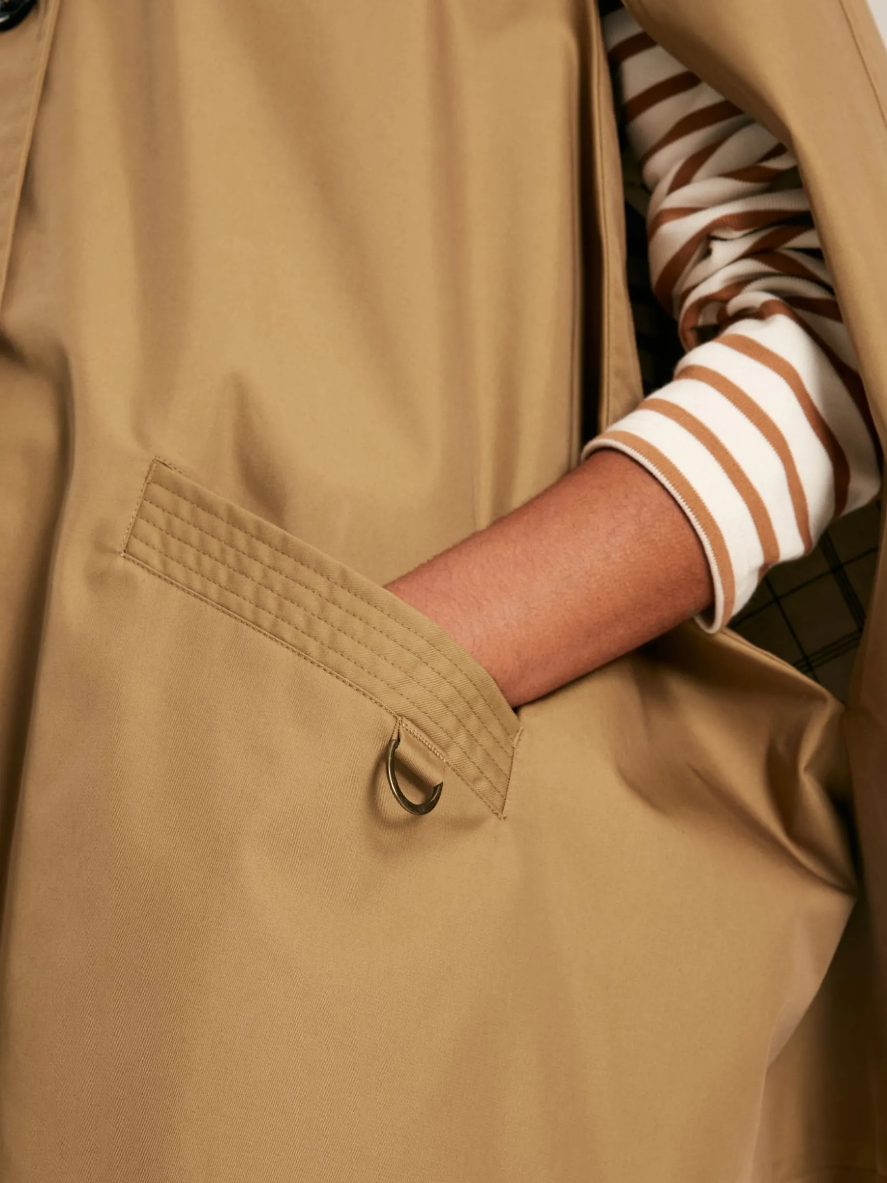 Bibury Tan Brown Waterproof Cape Coat