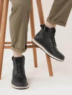 Black Leather Boots