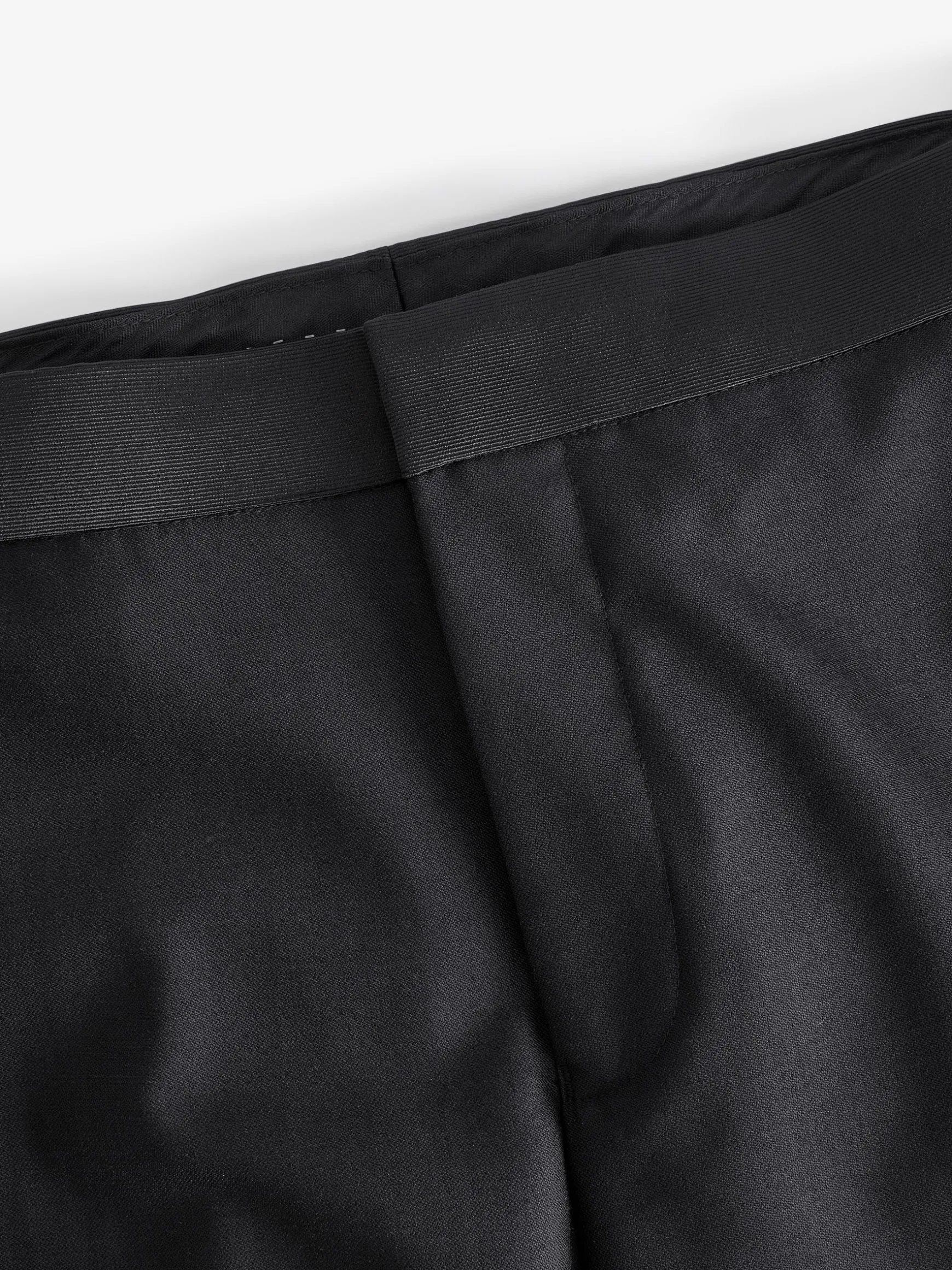 Black Slim Fit Tuxedo Suit Trousers