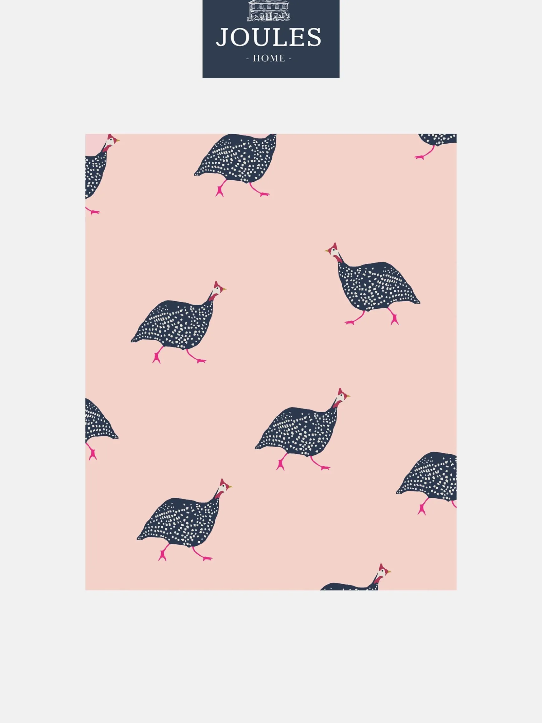 Blush Pink Guinea Fowl 10M Wallpaper