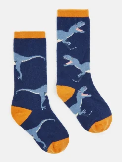 Boys' Warmly Blue/Yellow Super Soft Socks