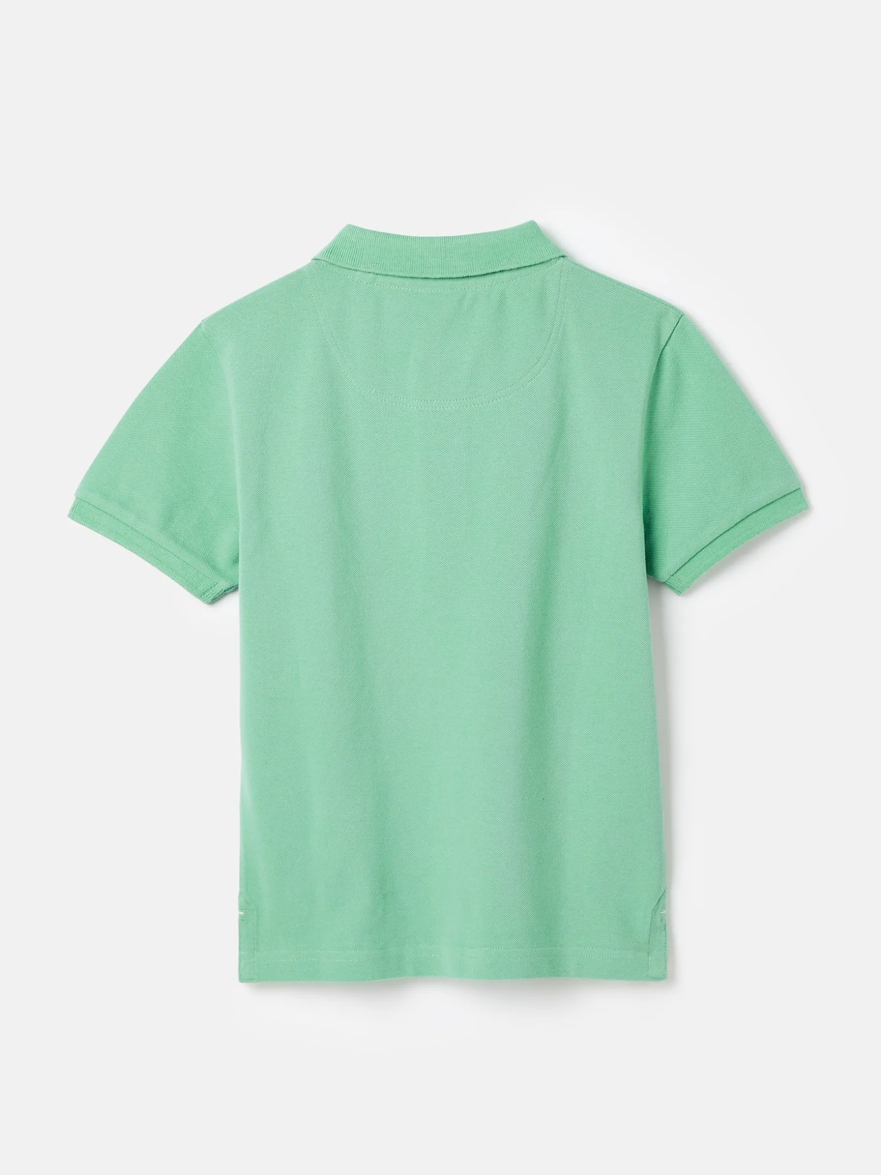 Boys' Woody Green Pique Cotton Polo Shirt