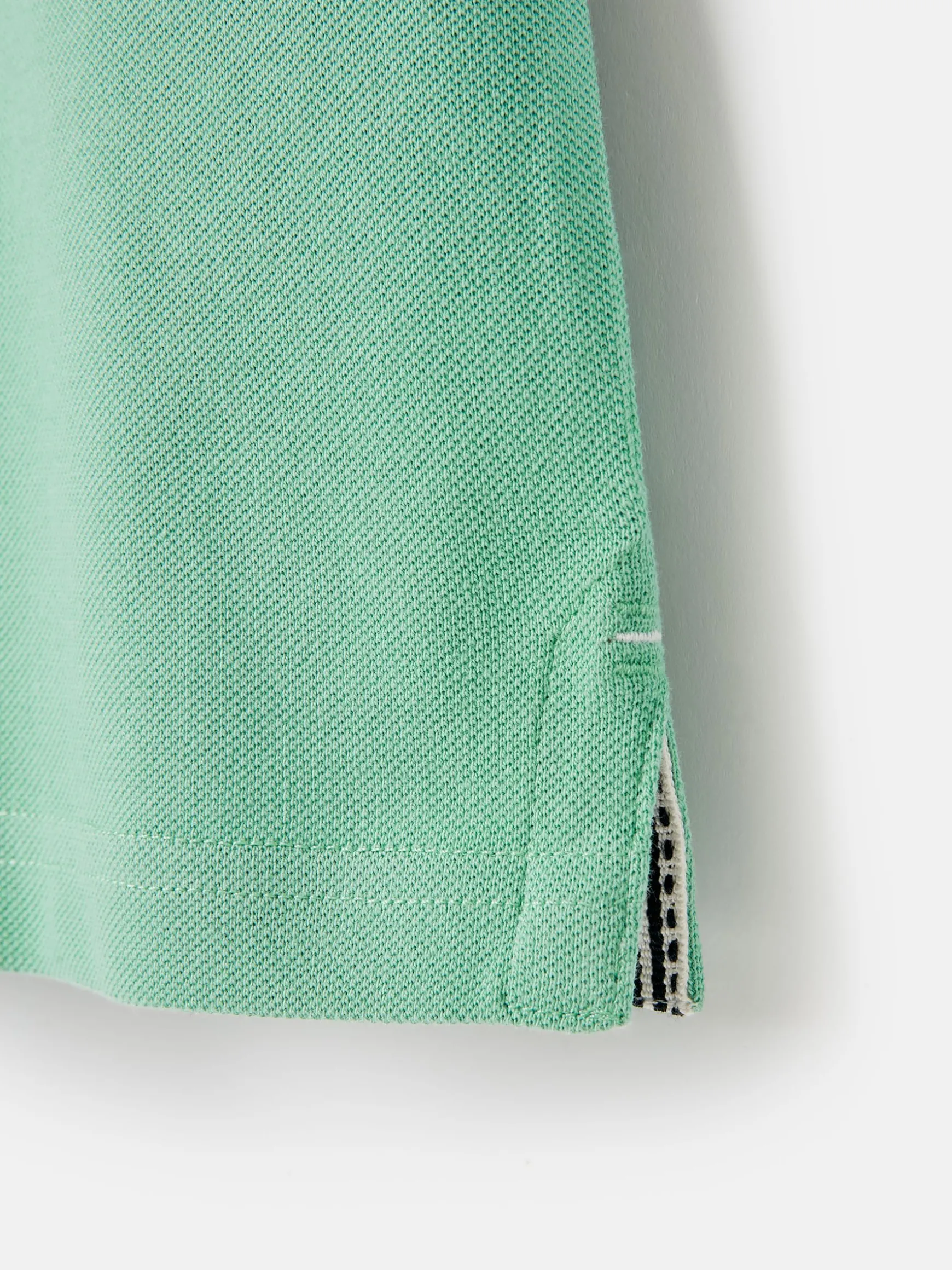 Boys' Woody Green Pique Cotton Polo Shirt