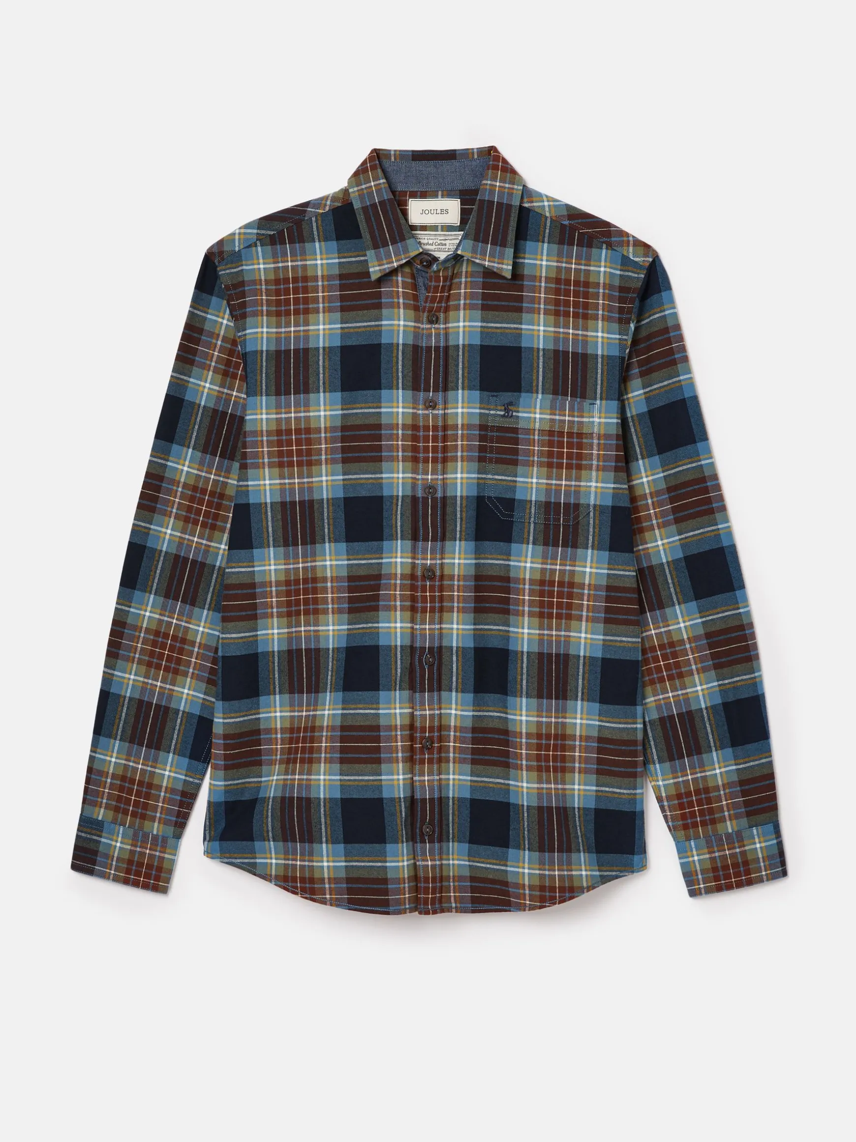 Buchanan Blue Soft Brushed Cotton Check Shirt