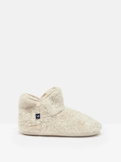 Cabin Luxe Oatmeal Faux Fur Slipper Boots