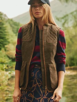 Cawthorne Brown Tweed Gilet