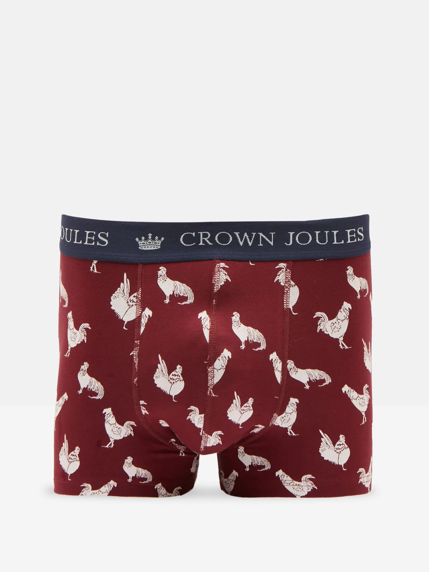 Crown Joules Red/Green Pack of Two Cotton Boxers