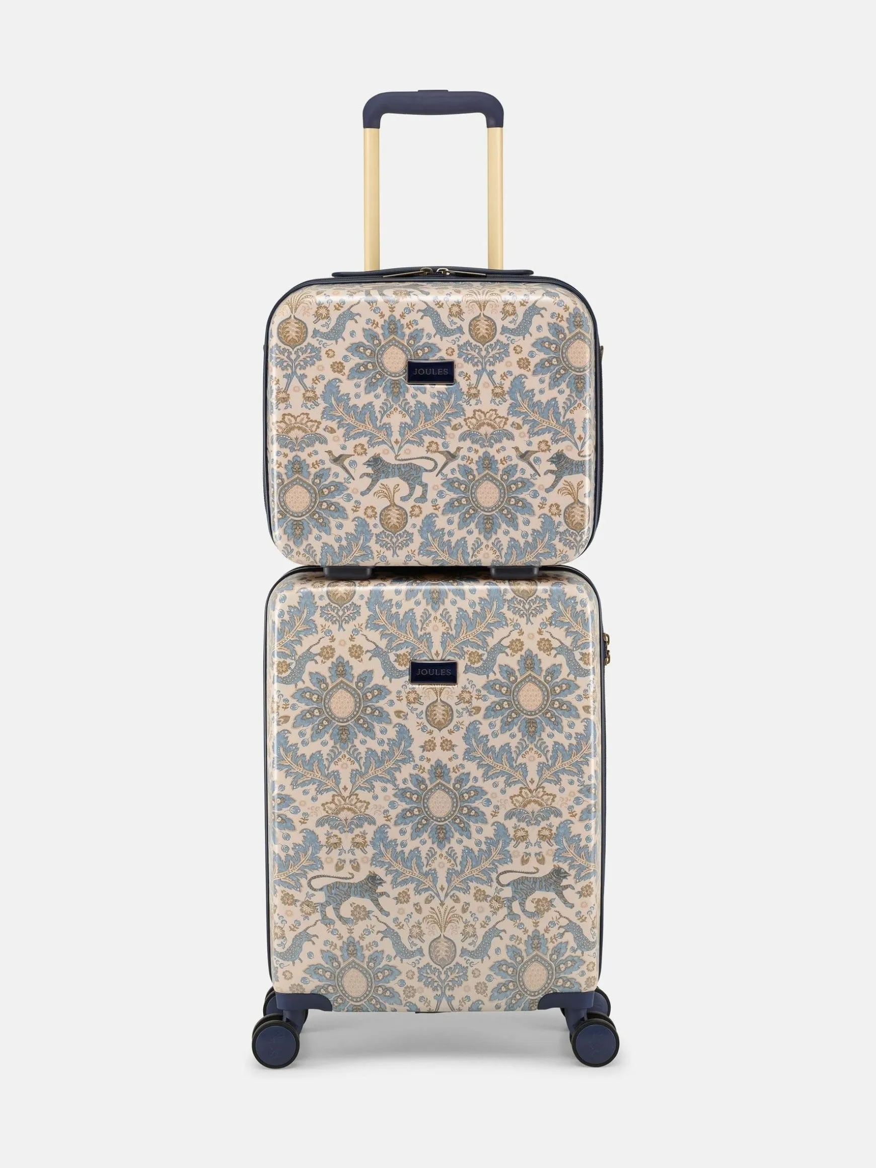 Damask Print Hard Shell Vanity Case