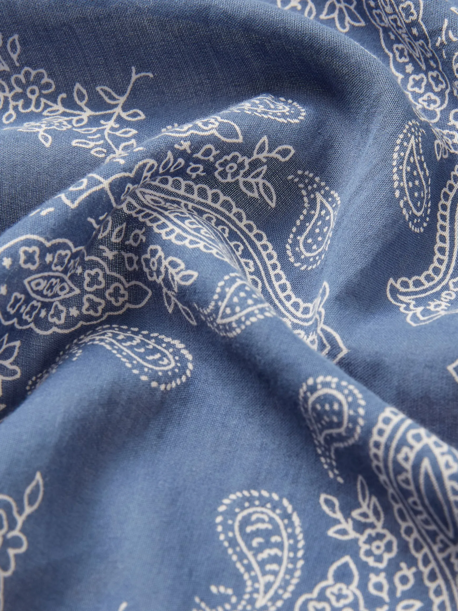 Dapper Blue Cotton Scarf