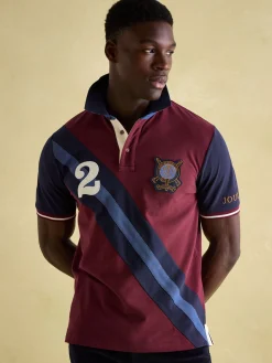 Embellished Burgundy Classic Fit Polo Shirt