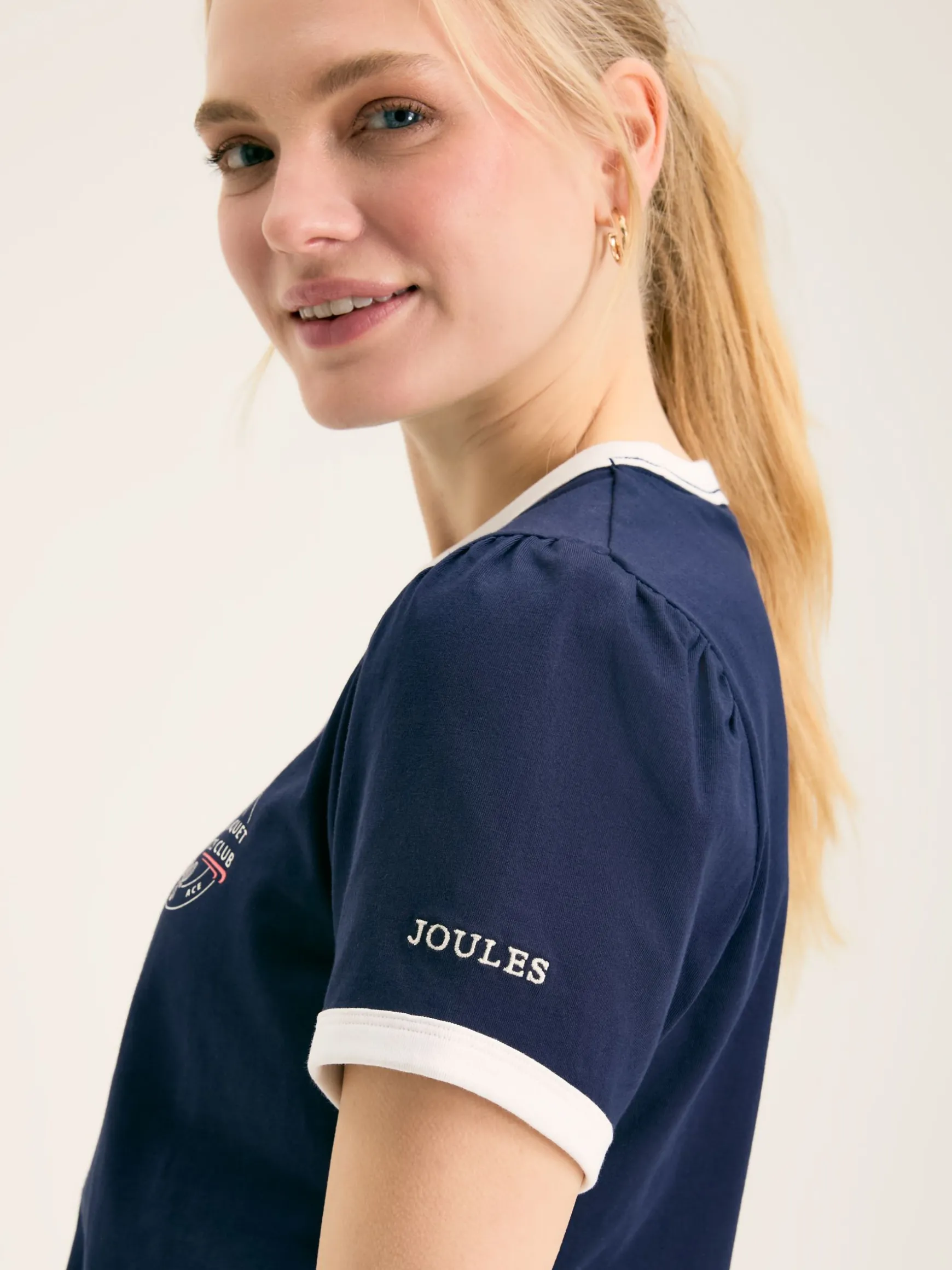 Erin Navy blue Short Sleeve T-Shirt