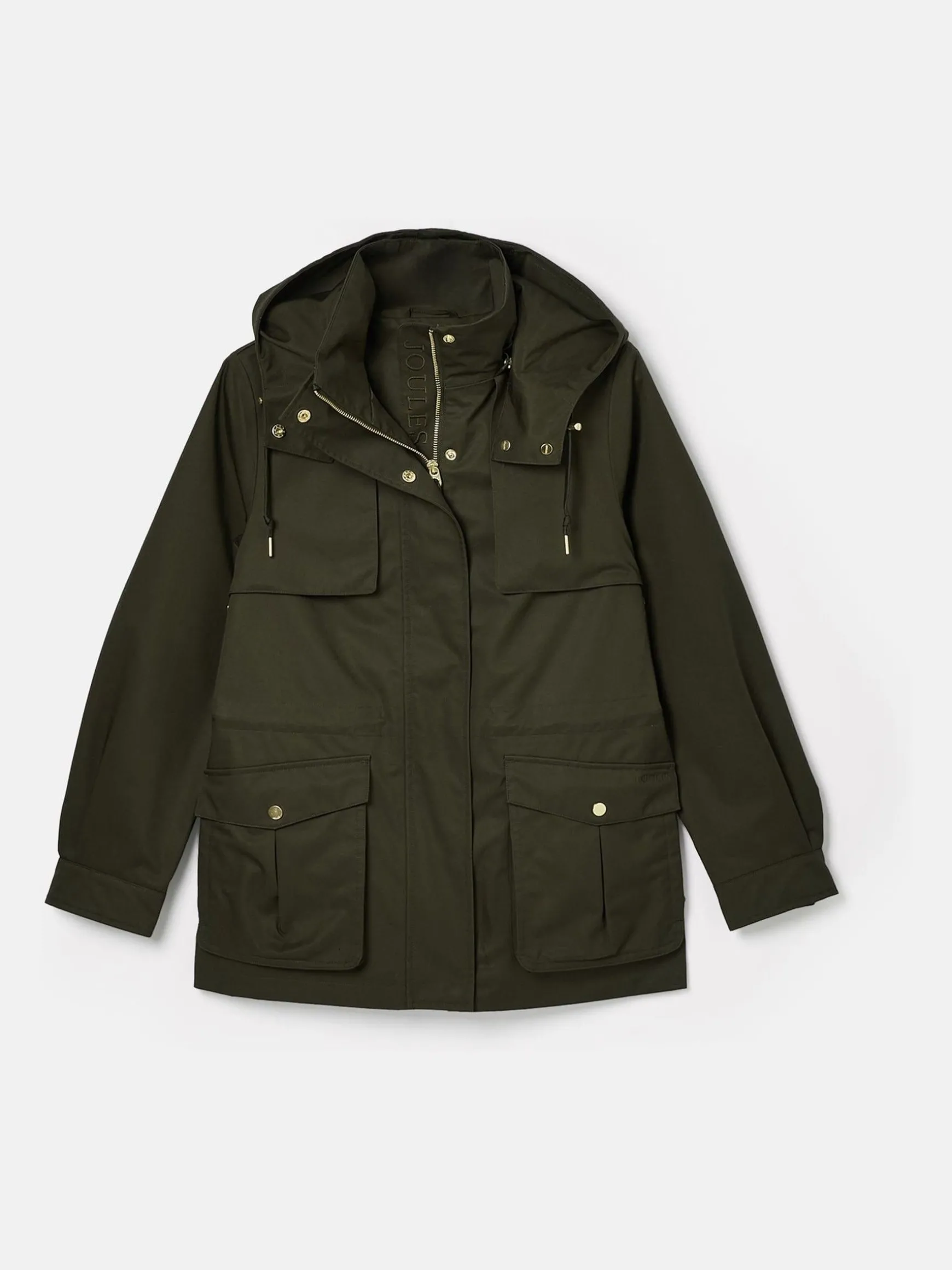 Fairford Khaki Green Waterproof Raincoat with Hood