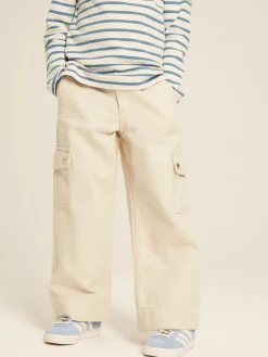 Georgia Beige Cargo Wide Leg Trousers