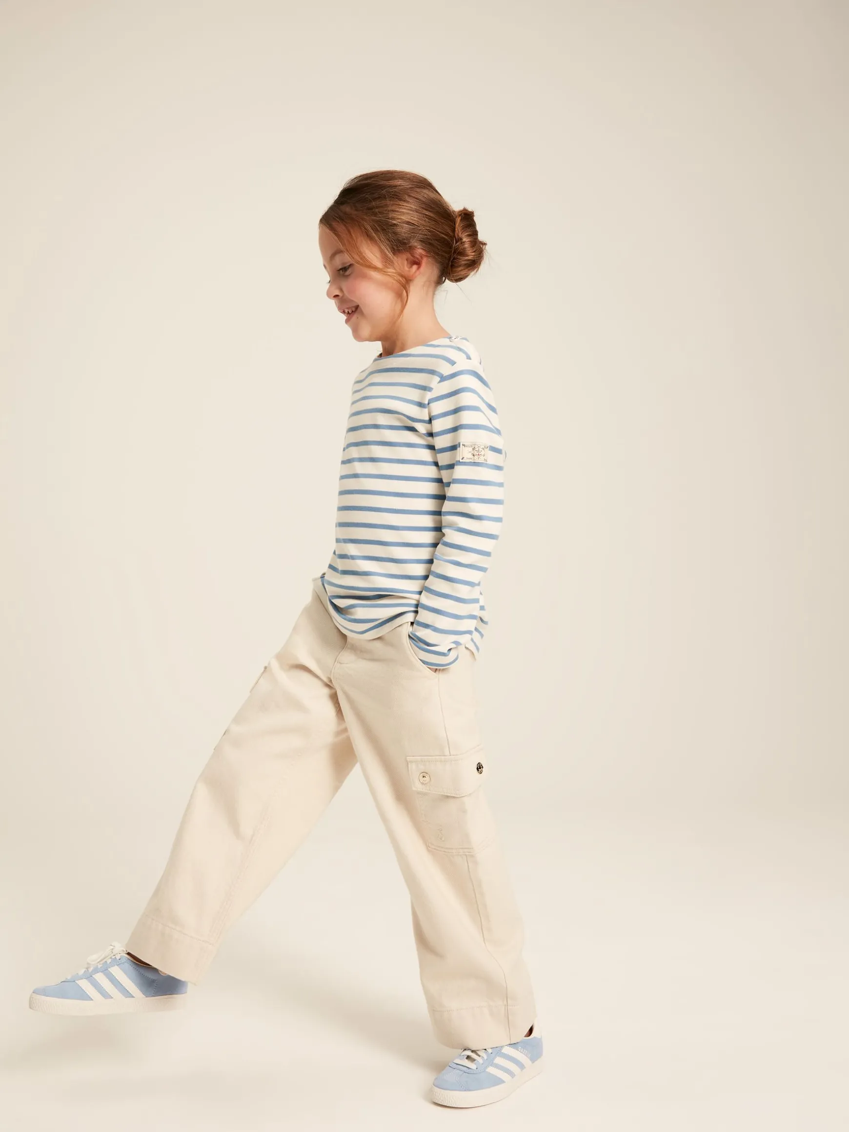 Girls' Harbour Blue Long Sleeve Top