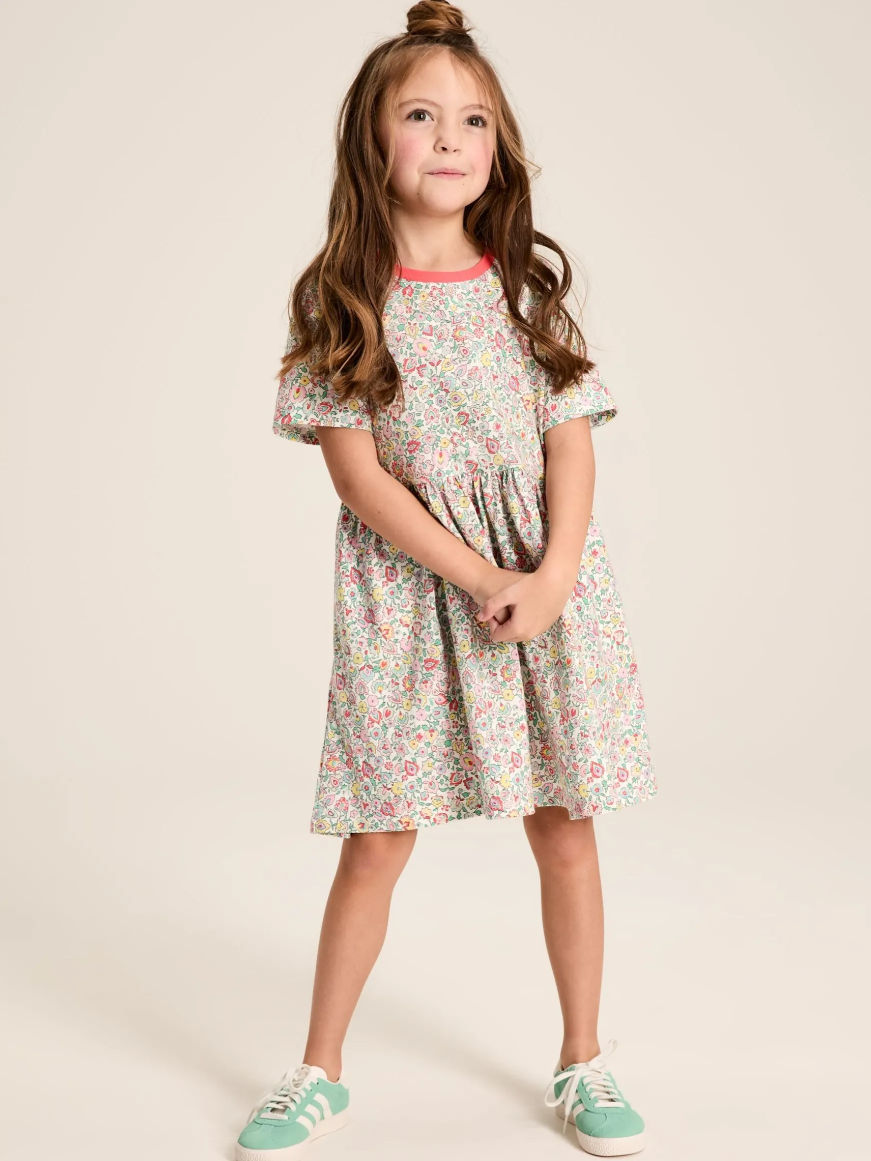 Girls' Skye Multi Print Jersey T-Shirt Dress