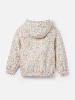 Girls' Windbreaker Multi Floral Waterproof Raincoat