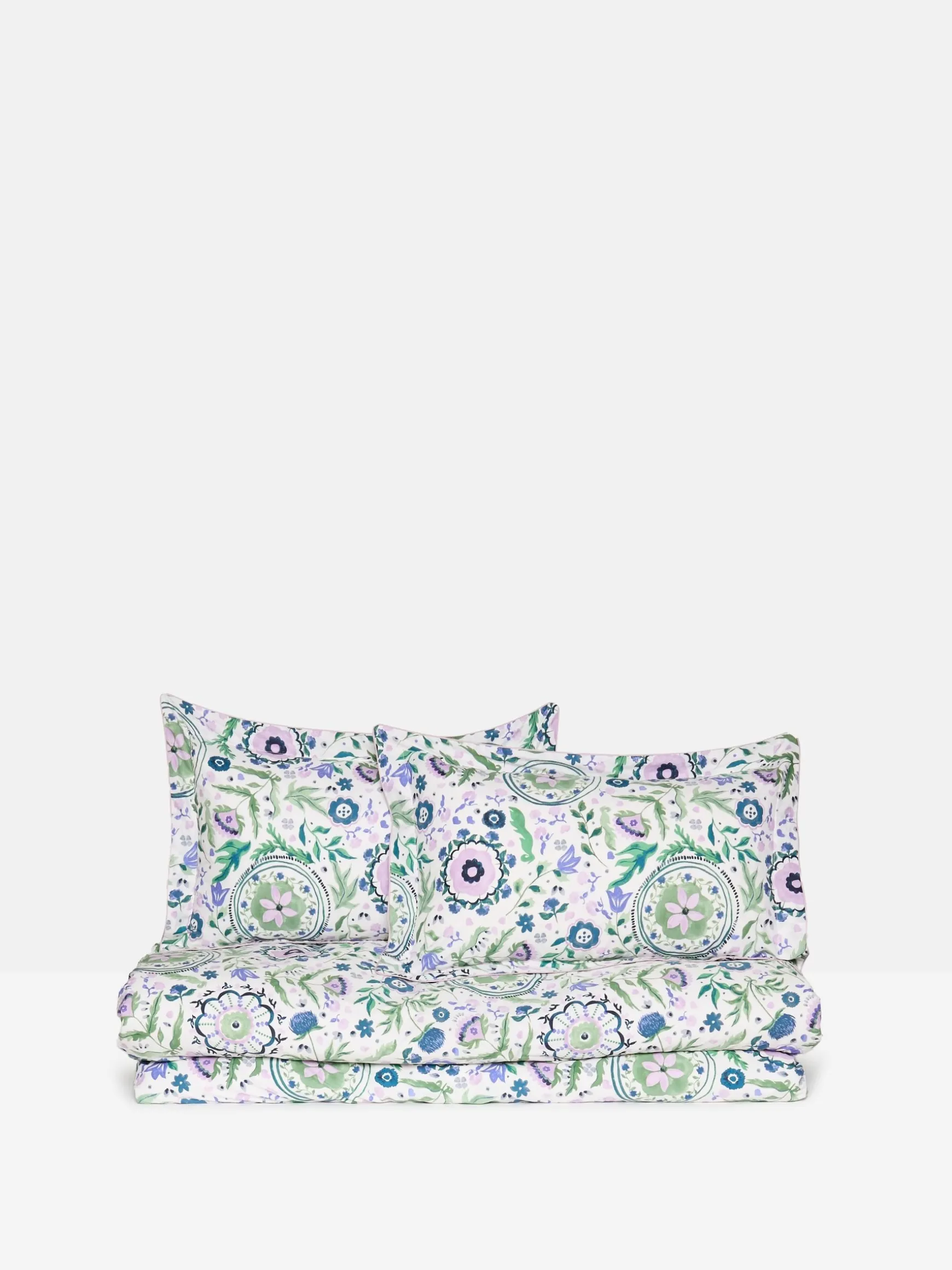 Green Festival Flowers Cover Set