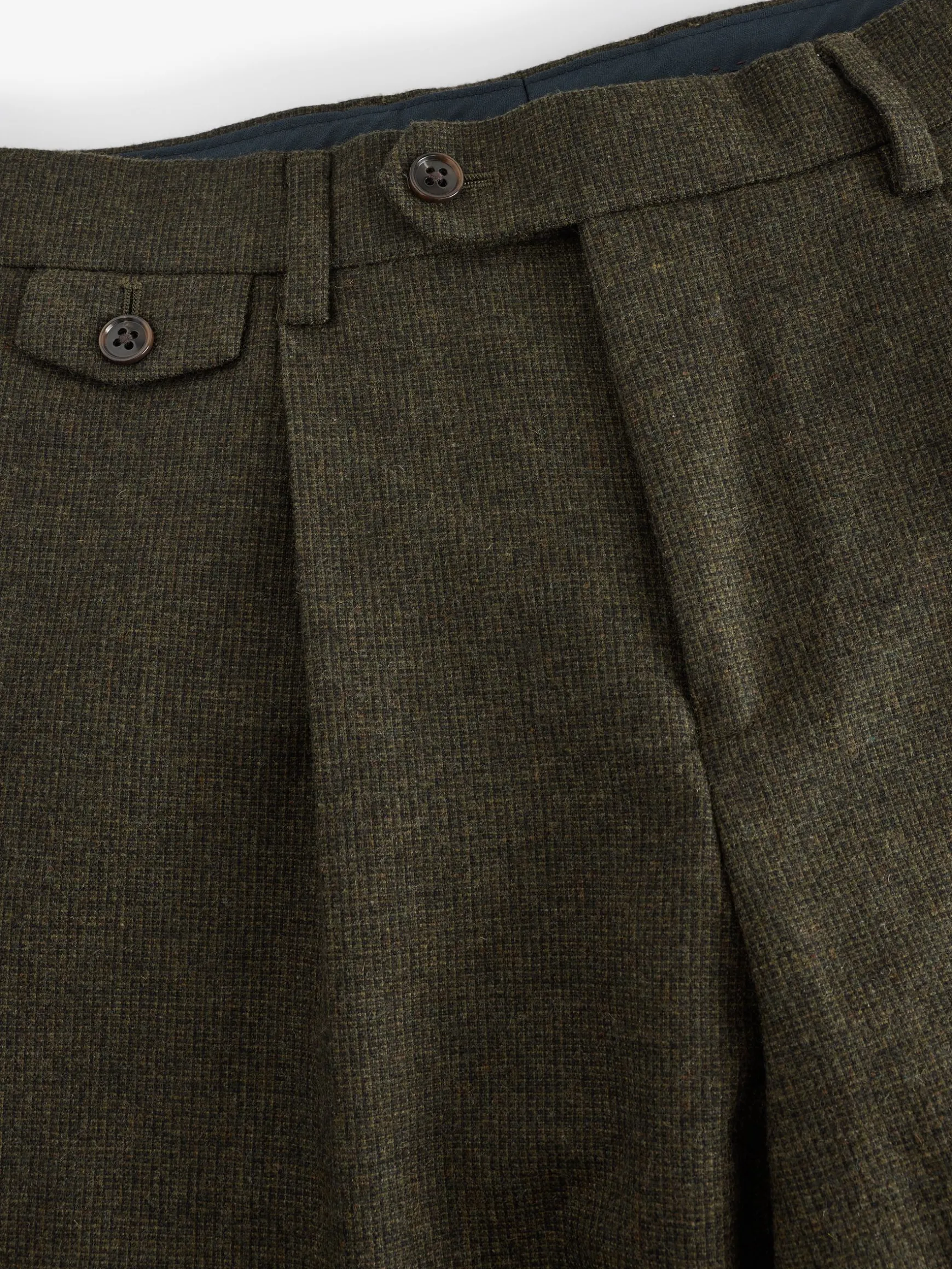 Green Slim Fit Texture Suit Trousers