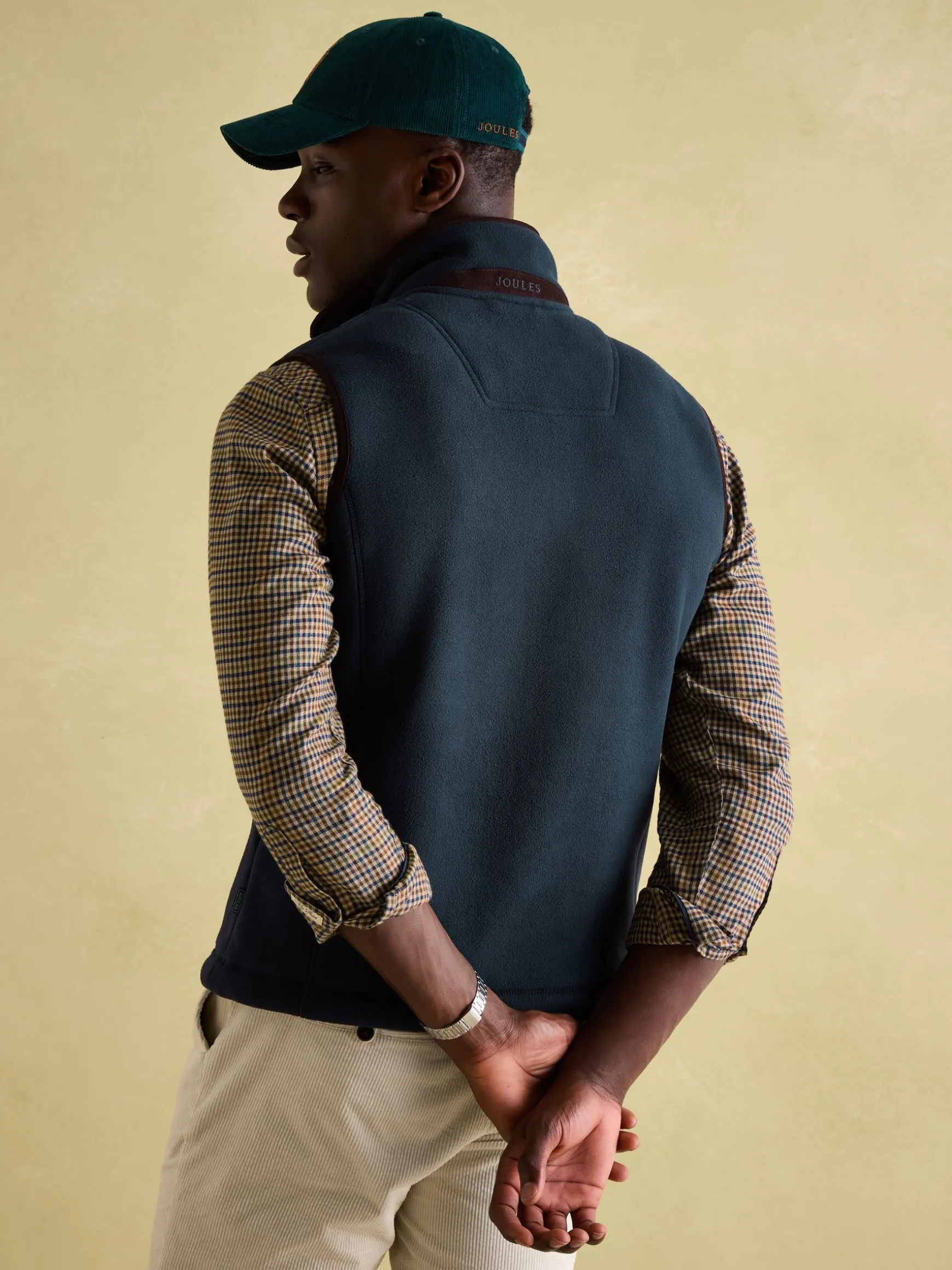 Greenfield Navy Blue Full Zip Fleece Gilet