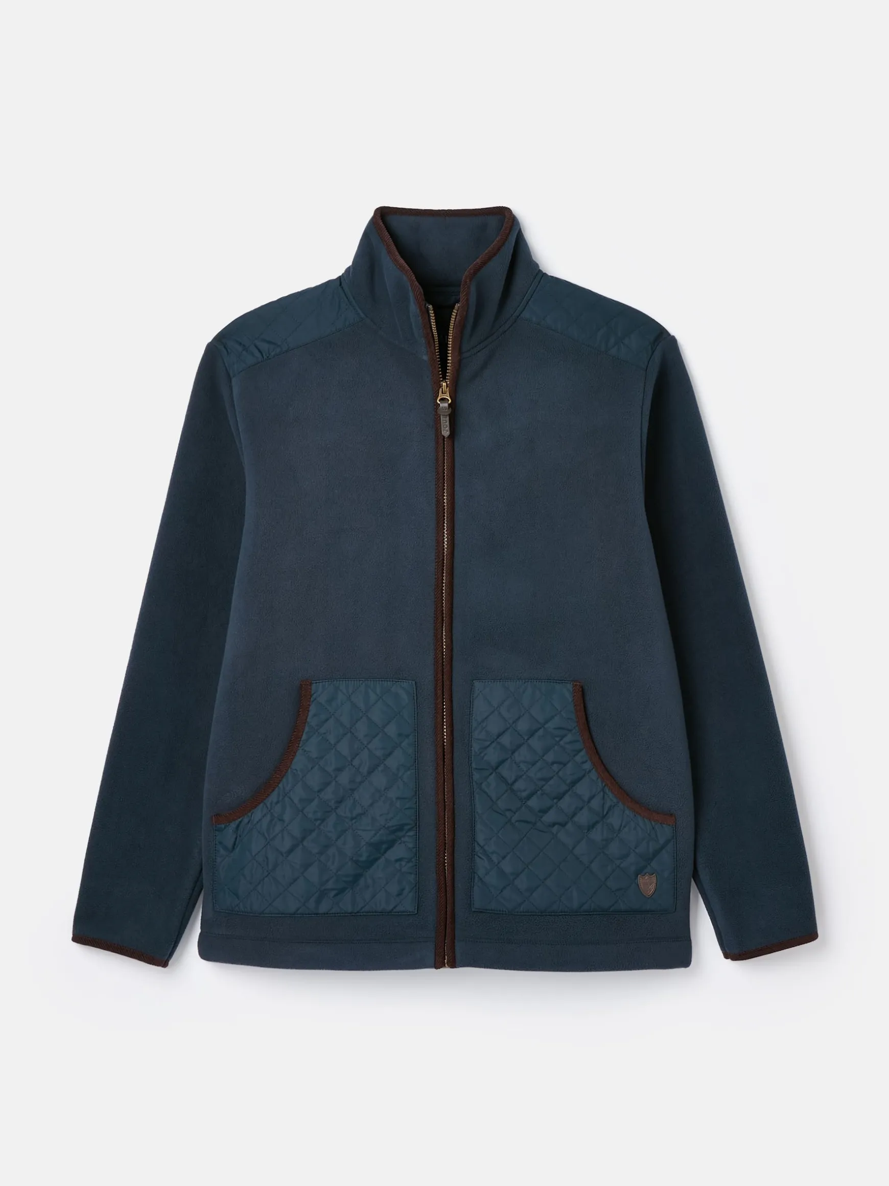 Greenfield Navy Blue Full Zip Fleece Jacket