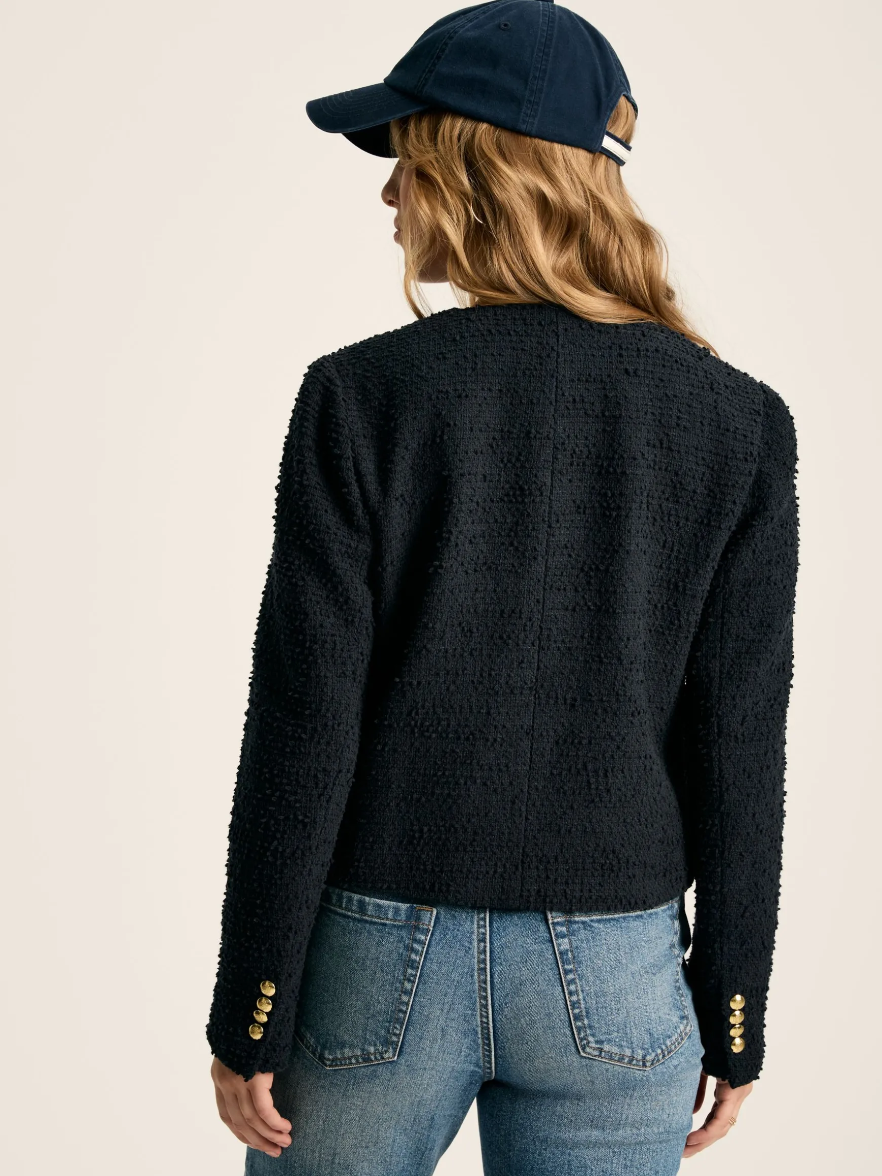 Hampstead Navy Boucle Jacket