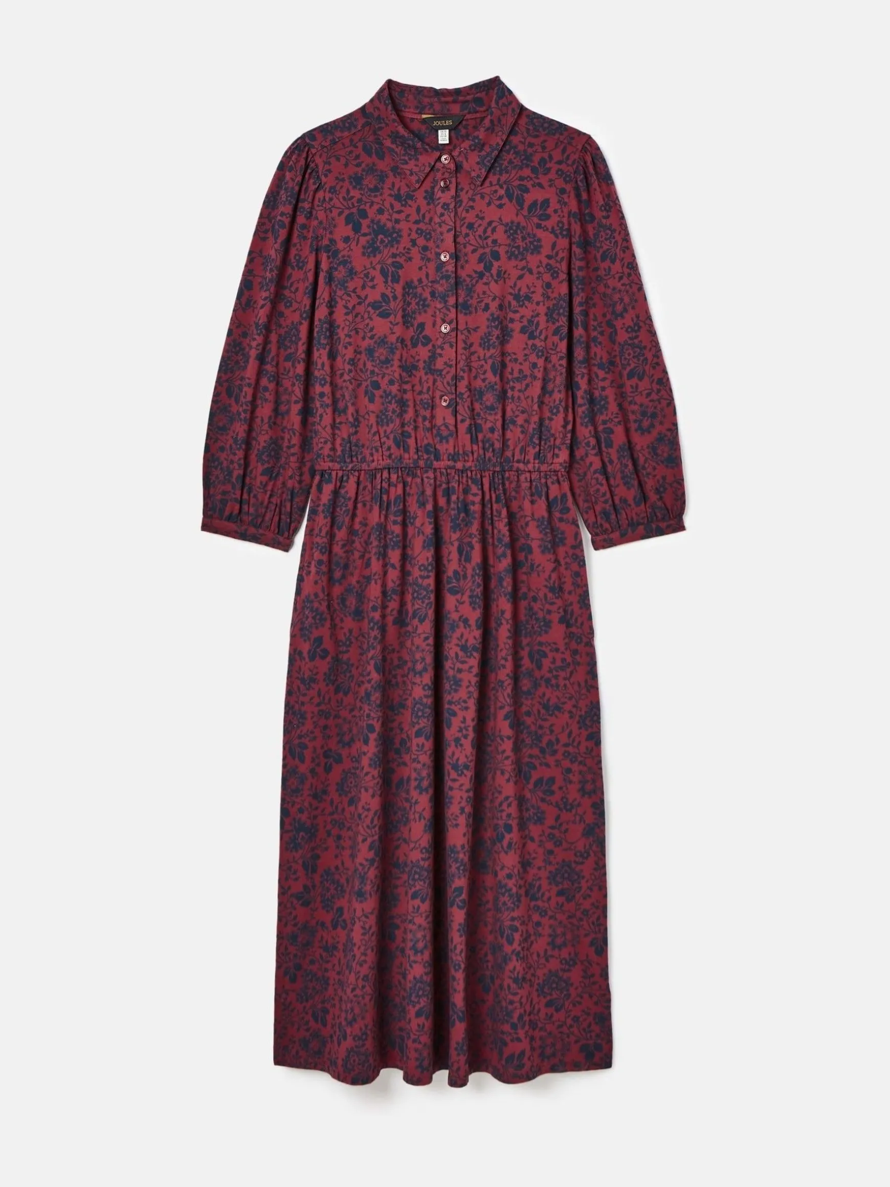 Hazel Red and Navy Jersey Shirt Dress