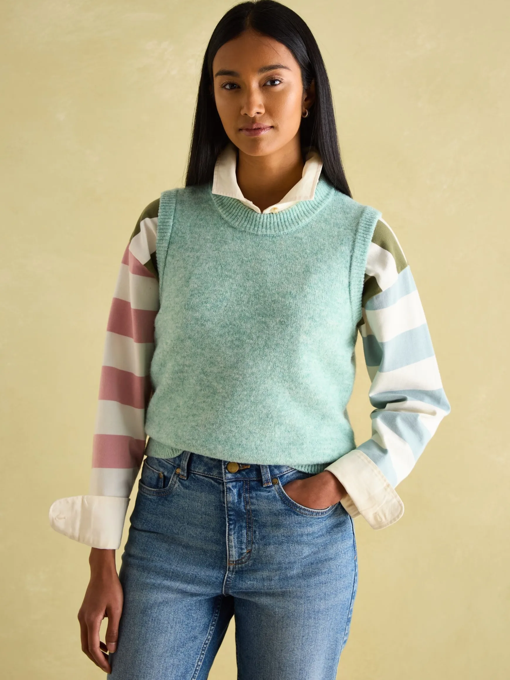 Holly Green Knitted Vest