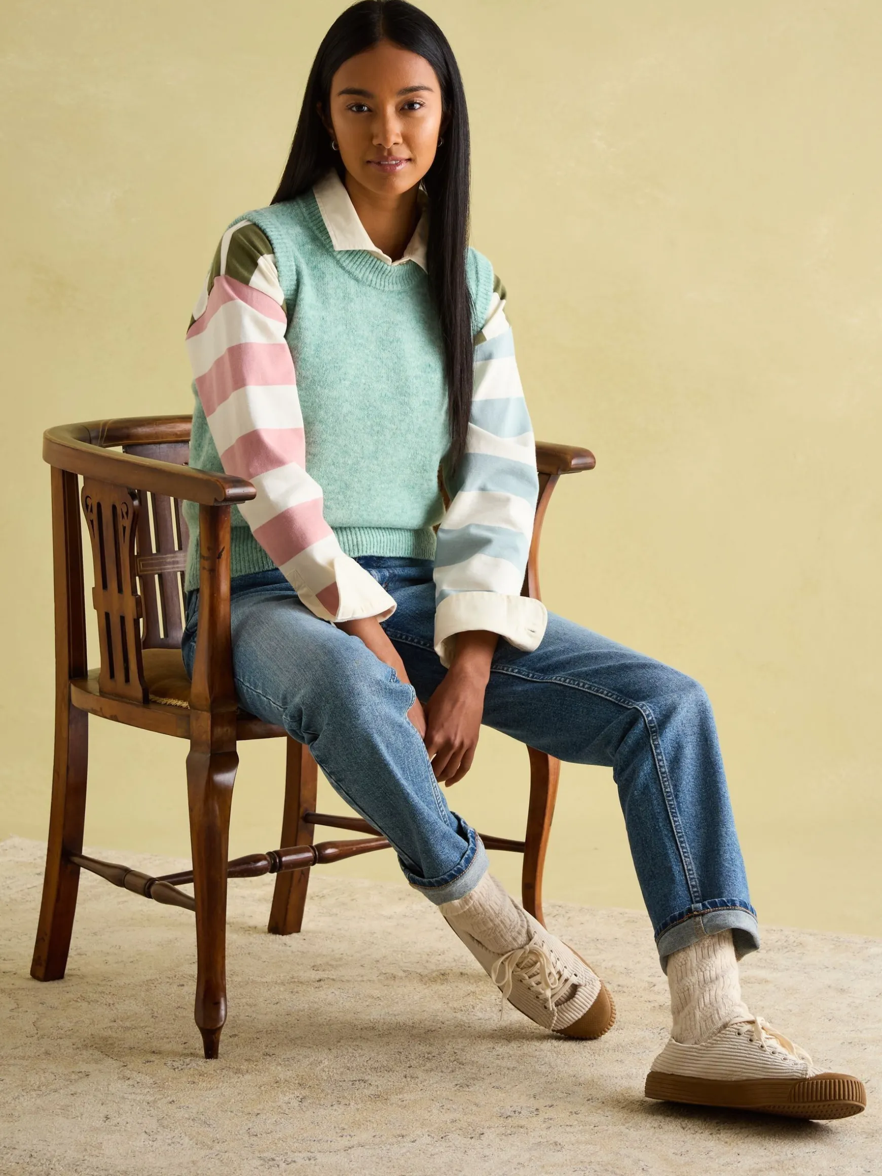 Holly Green Knitted Vest