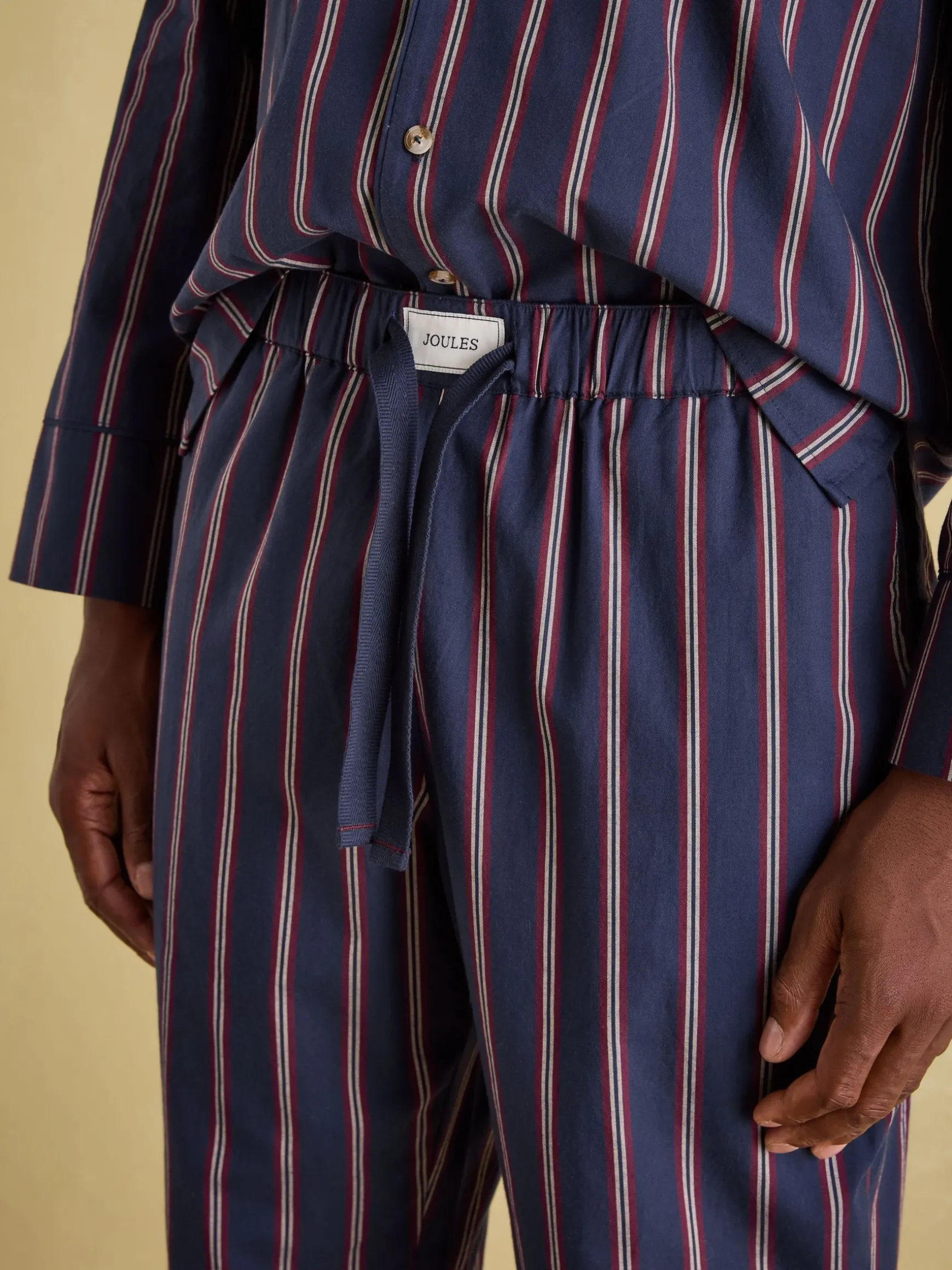 Hugo Navy Stripe Cotton Pyjama Set