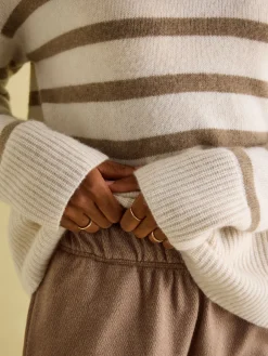 Ivy Tan Brown 100% Cashmere Jumper