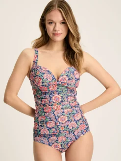 Jasmine Pink & Navy Tankini Top