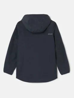 Kids' Ayston Navy Blue Waterproof Fleece Lined Raincoat