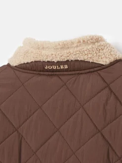 Kids' Eddington Brown & Natural Zip Through Fleece Jacket
