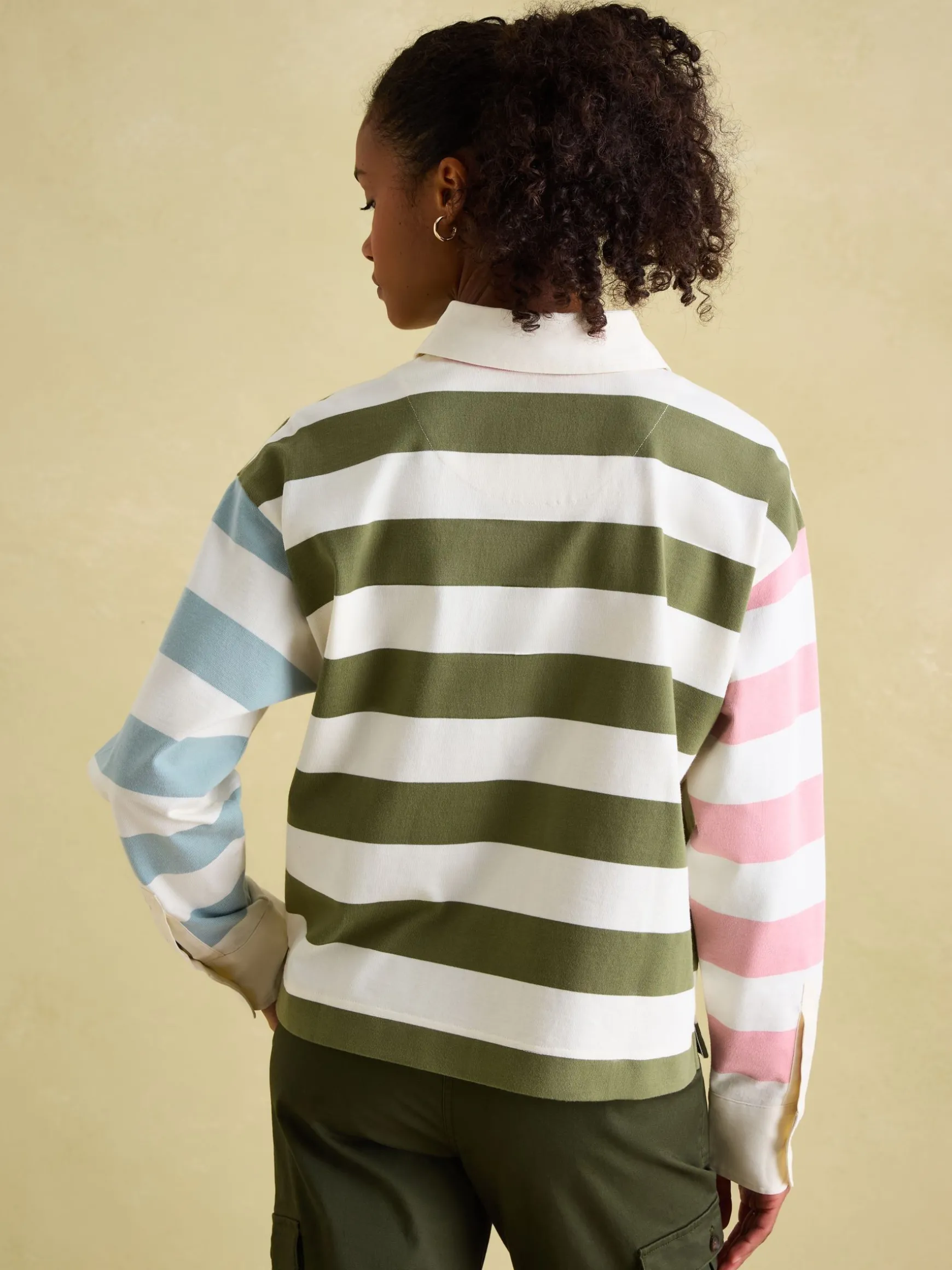 Lara Multi Boxy Fit Rugby Shirt