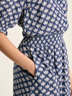 Laurie Blue Viscose Midi Dress