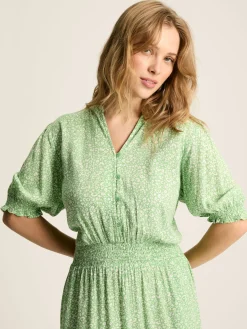 Laurie Green Viscose Midi Dress