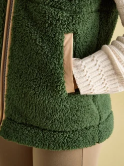 Mallory Green Fleece Gilet