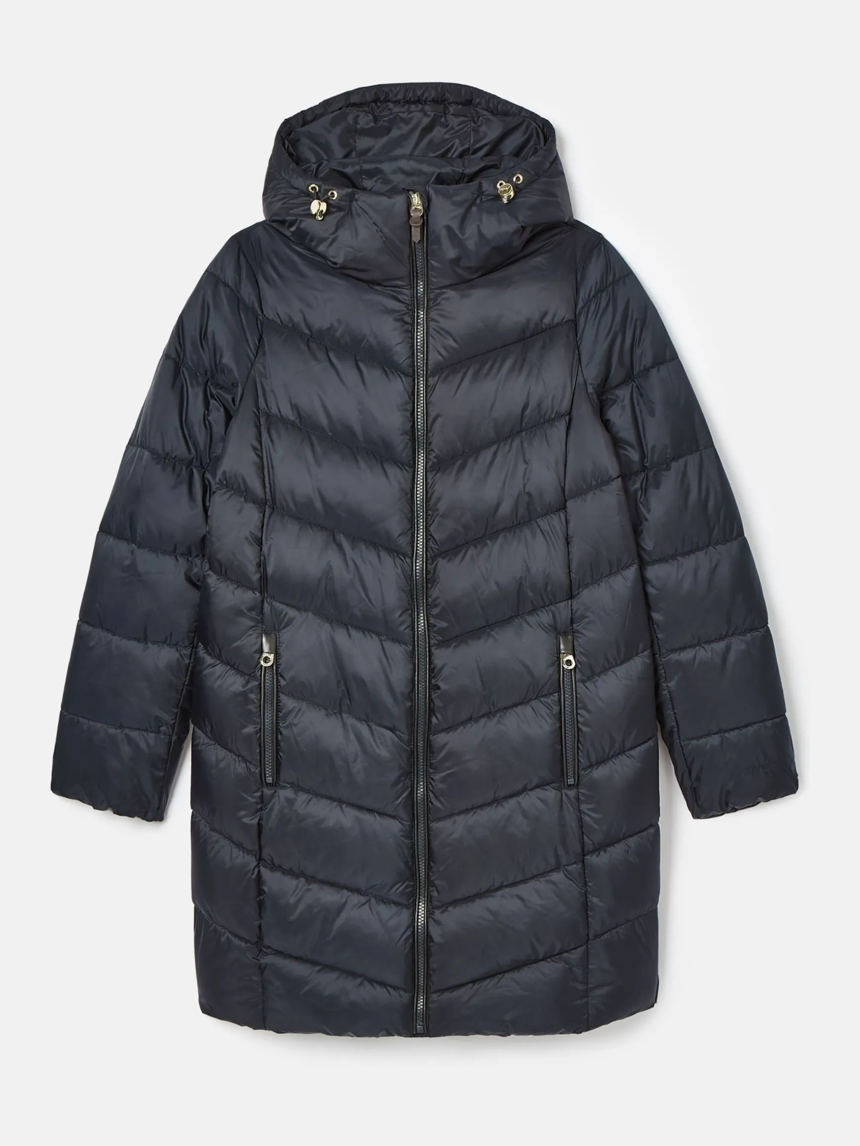 Moorsdale Navy Mid Length Showerproof Padded Coat