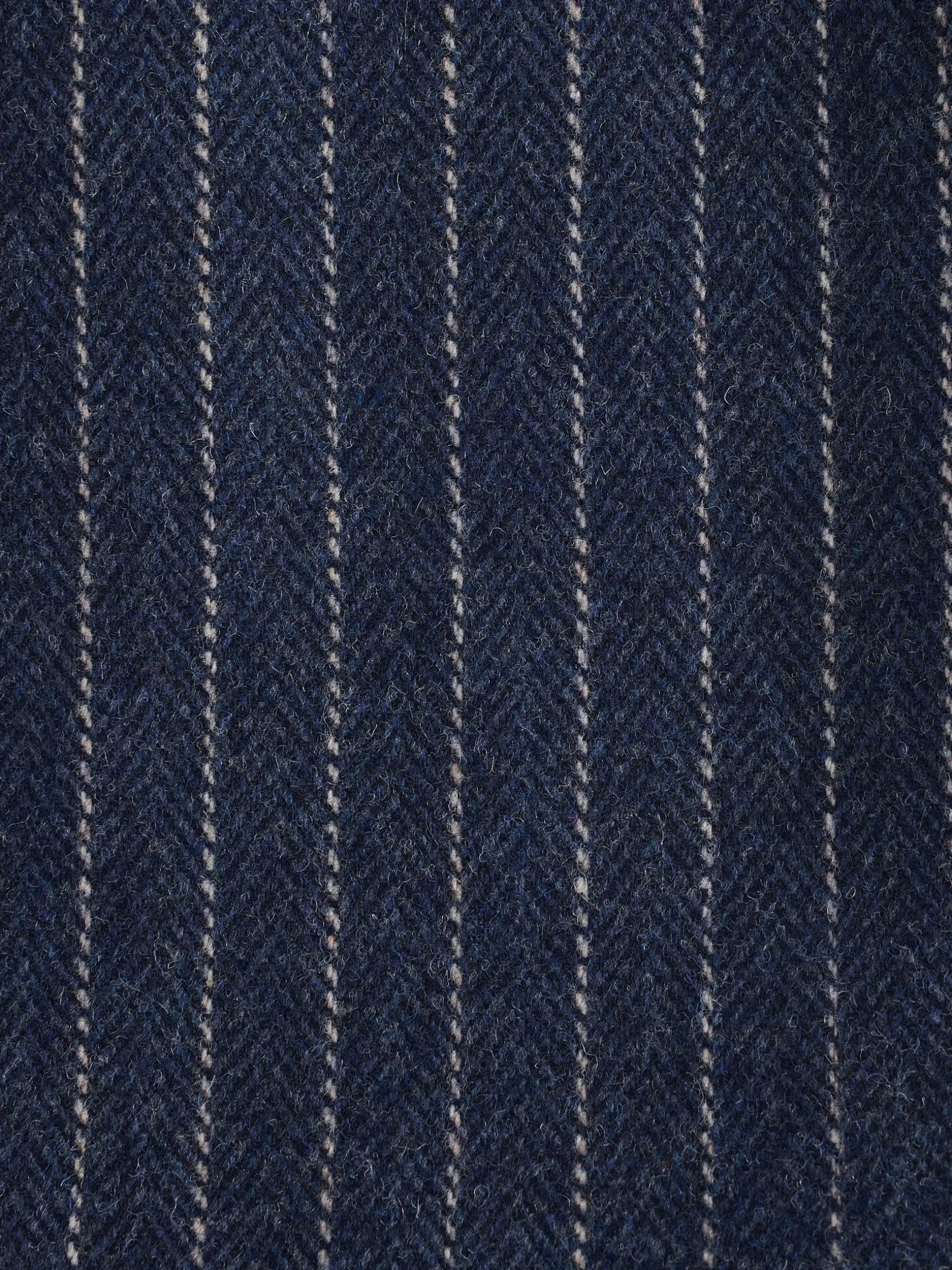 Navy Slim Fit Herringbone Suit Jacket