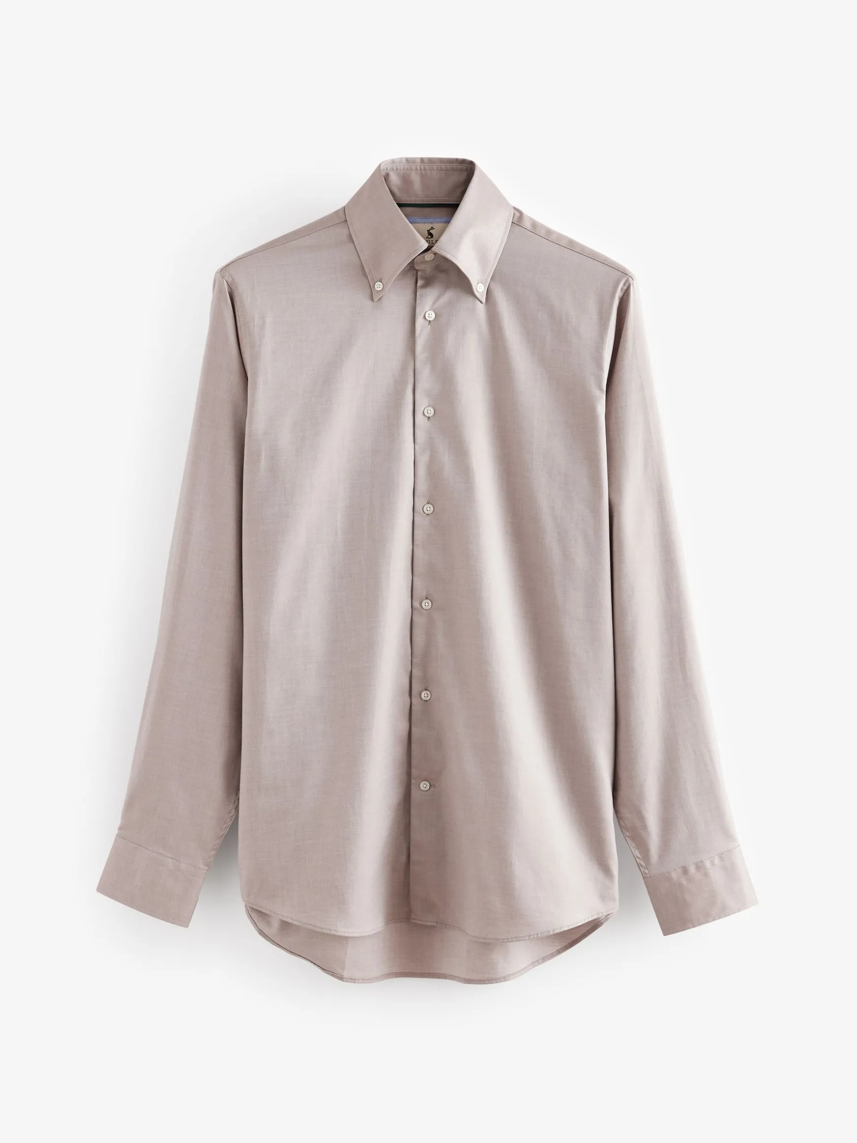 Next Neutral Regular Fit Twill Single Cuff Shirt