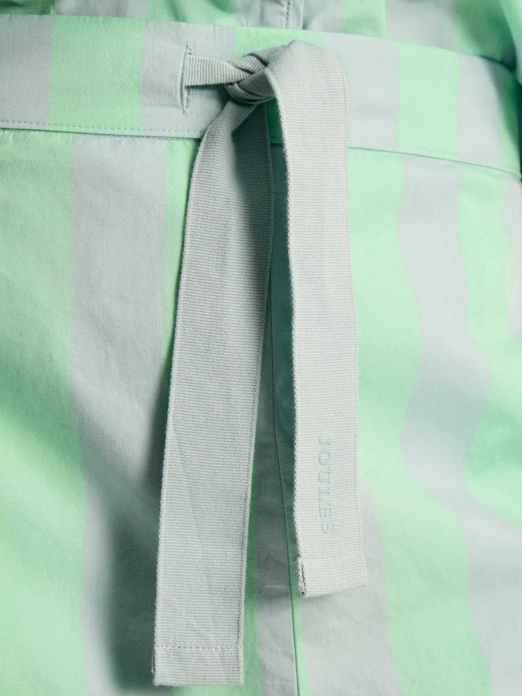 Olivia Blue & Green Striped Pyjama Set