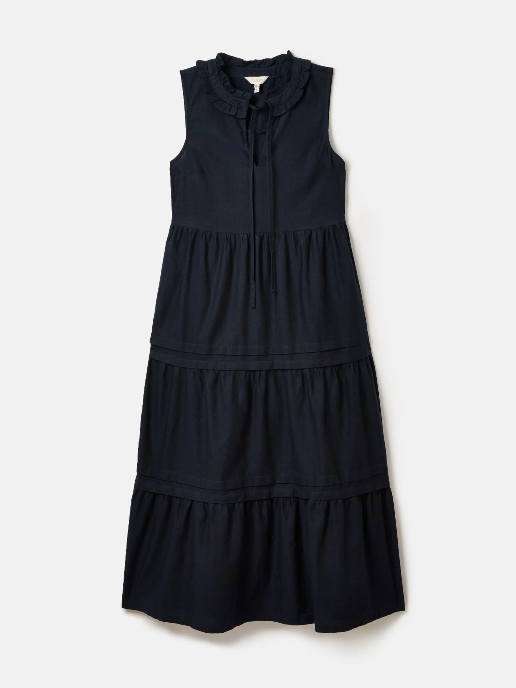 Ophelia Navy Sleeveless Tiered Dress