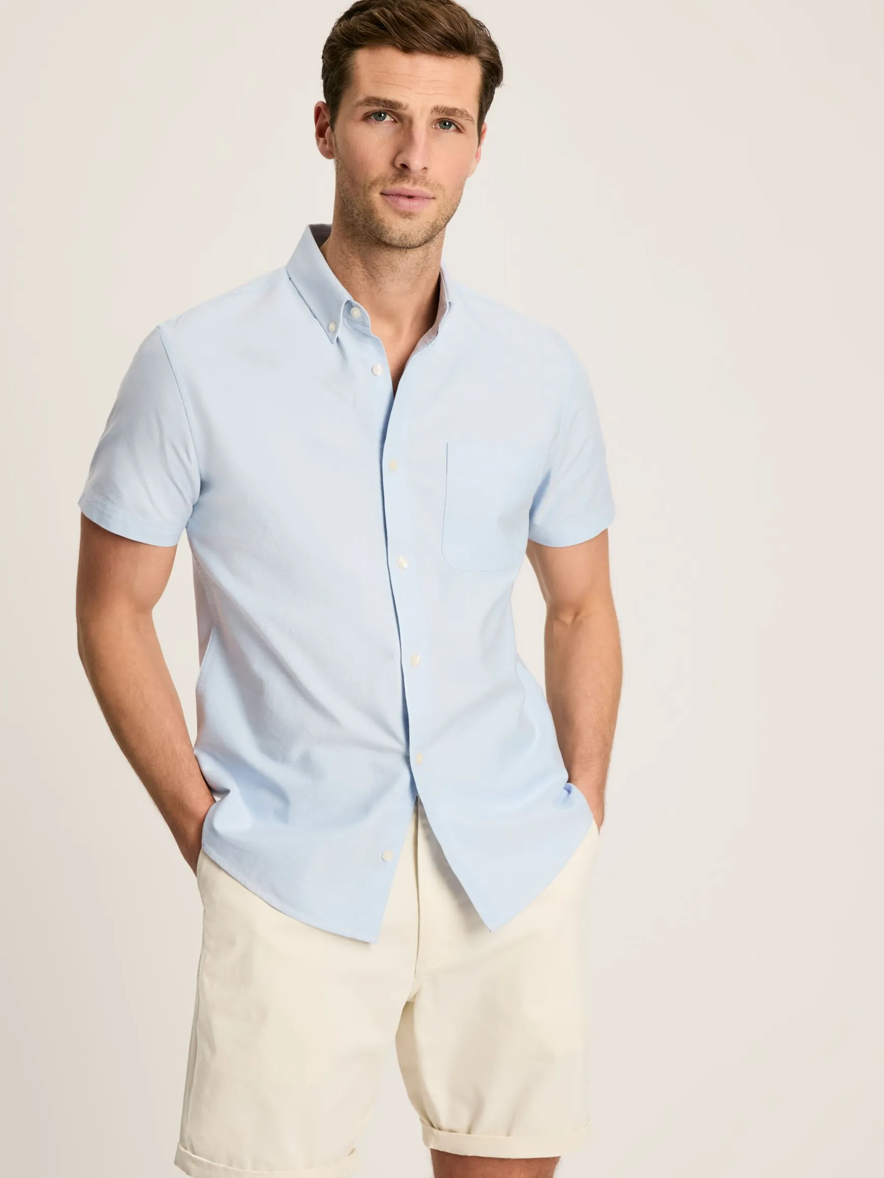 Oxford Blue Short Sleeve Classic Fit Shirt