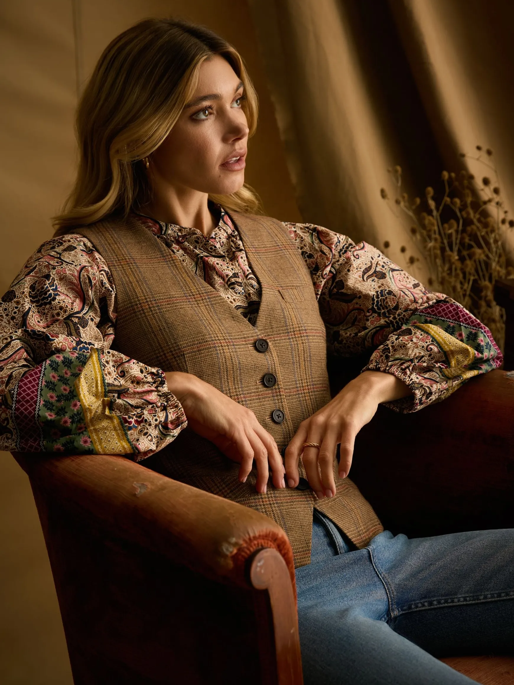 Penrose Check Tweed Waistcoat