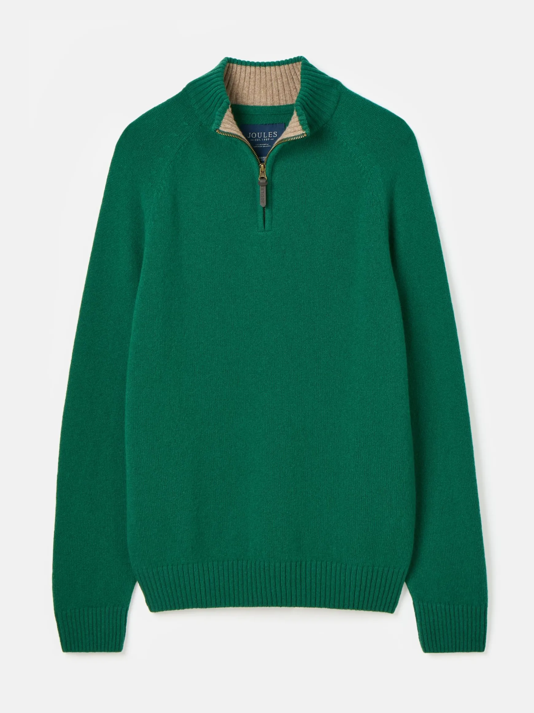 Richmond Green Lambswool Quarter Zip Knitted Jumper
