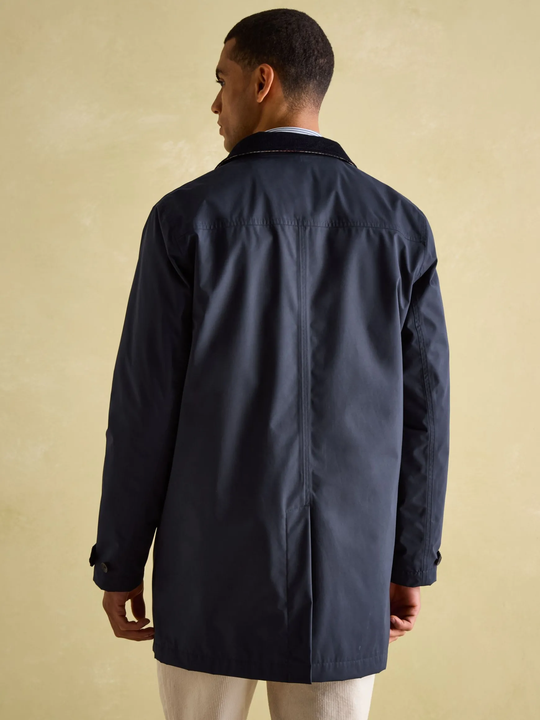 Sandford Navy Blue Waterproof Raincoat